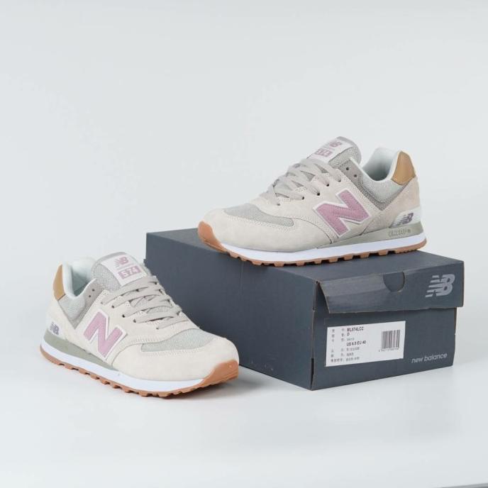 SEPATU NB NEW BALANCE 574LCC BEIGE PINK WOMEN - PREMIUM ORIGINAL