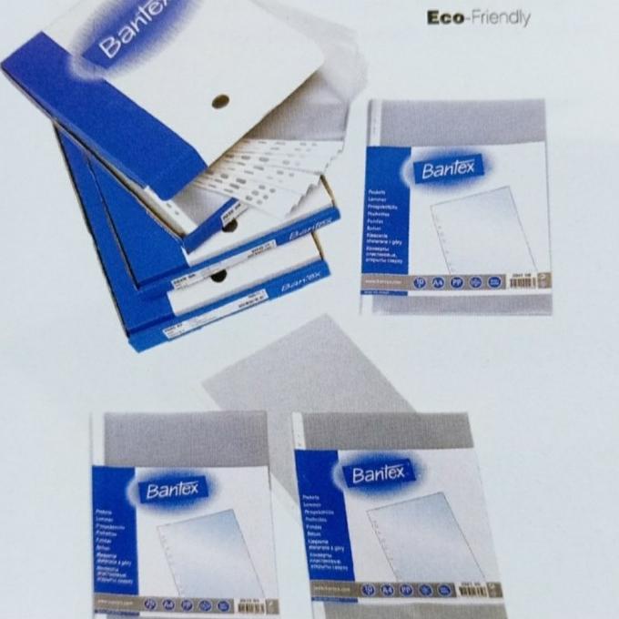 

plastik PP pocket a4 / antiglare / o. o9 mm merk Bantex 2042