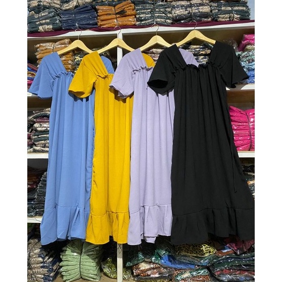 9.9 BRANDS FESTIVAL Dress Fuji Crinkle Airflow Premium Daster Bali Laura