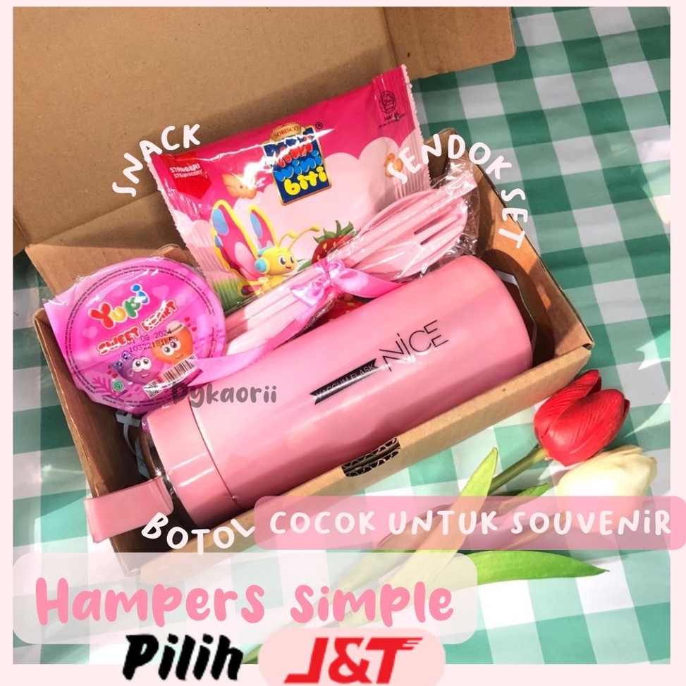 

Terbaru Hampers kado hampers snack souvenir ulang tahun ultah anak dewasa bingkisan wisuda wedding pacar kesayangan teman saudara doi orang spresial tunangan botol sendok