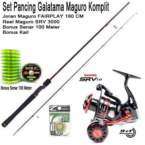 Set Pancing Galatama Maguro Joran Maguro 180CM Original