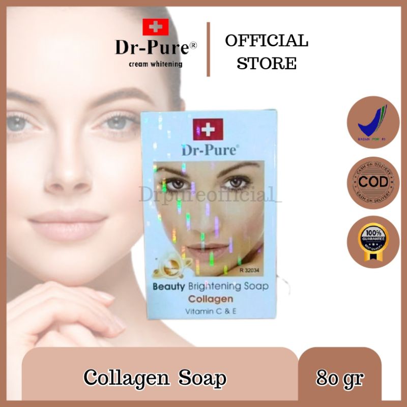 DR PURE SABUN WAJAH COLLAGEN DR PURE ORIGINAL TERBARU