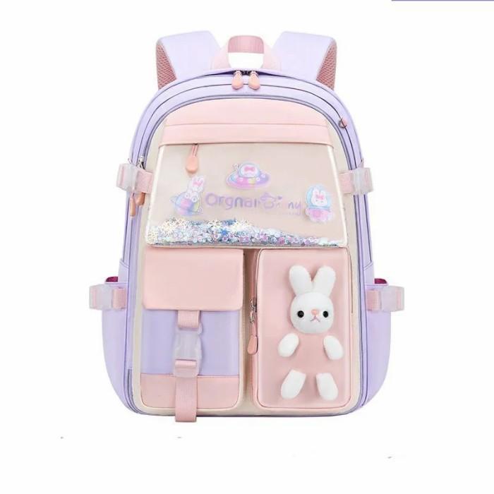 Tas Ransel Sekolah Model Kelinci Bahan Premium | Tas Anak Perempuan Sd