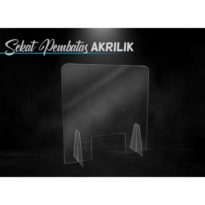 Partisi Akrilik / Pembatas Meja Akrilik / Sekat 3Mm Acrylic