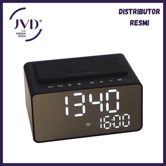 Jvd 8661691Bk-Vde Wave Alarm Clock, Bluetooth, Usb, Wireless Charging