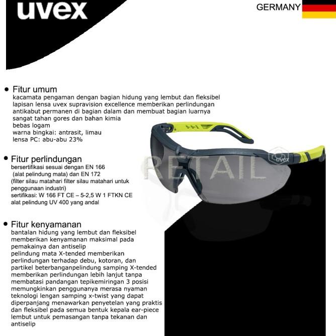 UVEX SAFETY GLASSES I-5 9183281