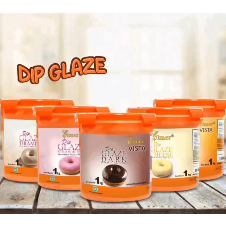 

㊛ PROMO!! ELMER DIP GLAZE 1 KG SEMUA VARIAN ㅂ