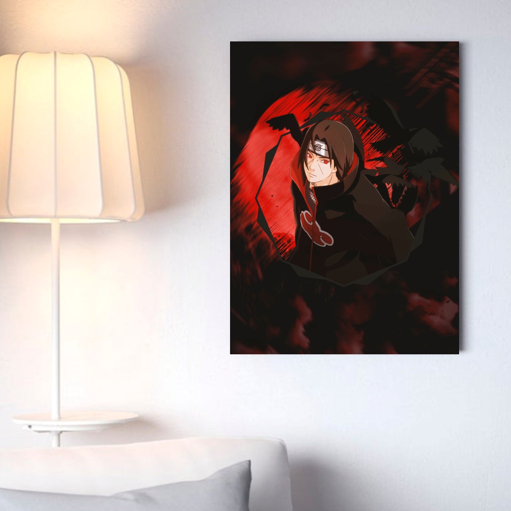 Poster Kayu "Uchiha Itachi" Ukuran 20cm x 30cm