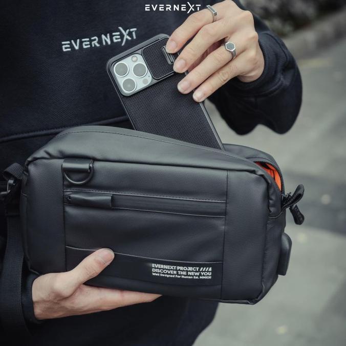 Tas Selempang Distro Keren Original Sling Bag Hp Mini Pria Multifungsi