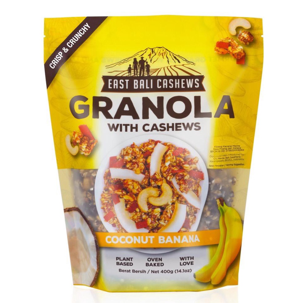 

↥ East Bali Cashews Granola Coconut Banana 400gr ㅖ