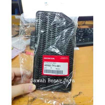 Foot Rest Tatakan Kaki Cover Pad Pedal Kiri Jazz RS GE8 Freed Mobilio ORIGINAL