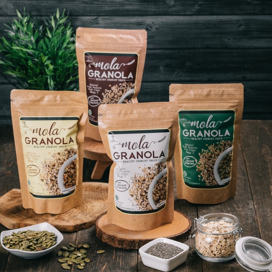 

$ Mola Granola Cemilan Sehat Enak Cocok Untuk Diet ✹
