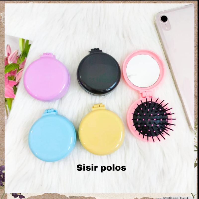 CERMIN SISIR UNIK BULAT POLOS CERMIN