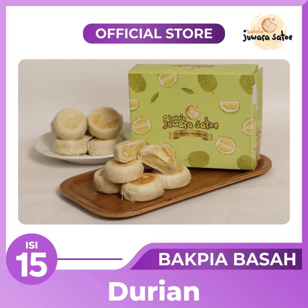 

Produk BAKPIA BASAH DURIAN PREMIUM ISI 15 - JUWARA SATOE OLEH OLEH KHAS JOGJA 0W0