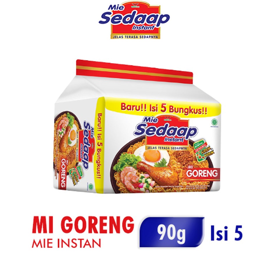 

SZDG5714㊦ SEDAAP Mie Instan Goreng Isi 5 Bag 90GR ㊦
