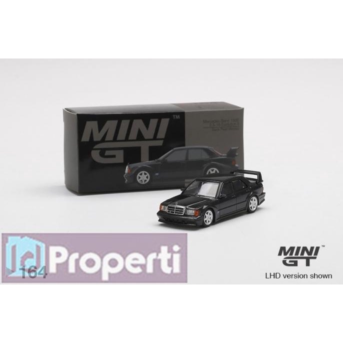 Miniatur Mercedes Benz 190E Evolution Ii Black Minigt Mgt 164 1/64 Car