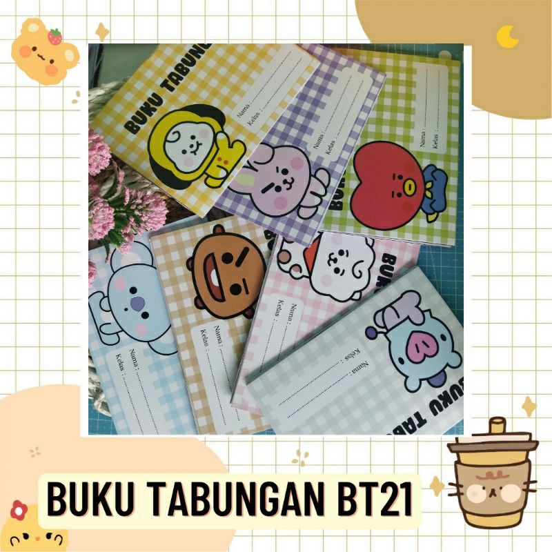 

Buku Tabungan dg Cover BT21 PO order harga Grosir