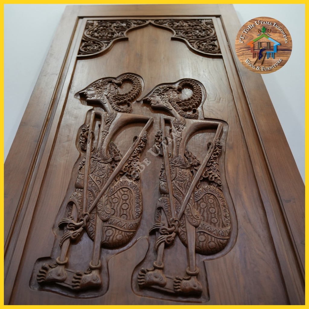 Pintu Ukiran Wayang Kayu Jati | Barang anti | Ukiran Wayang | Hiasan Dinding | Pintu Kayu Jati | Rel