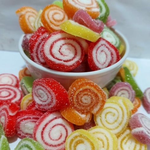 

Stok banyak 500 gram jelly thailand roll KQM