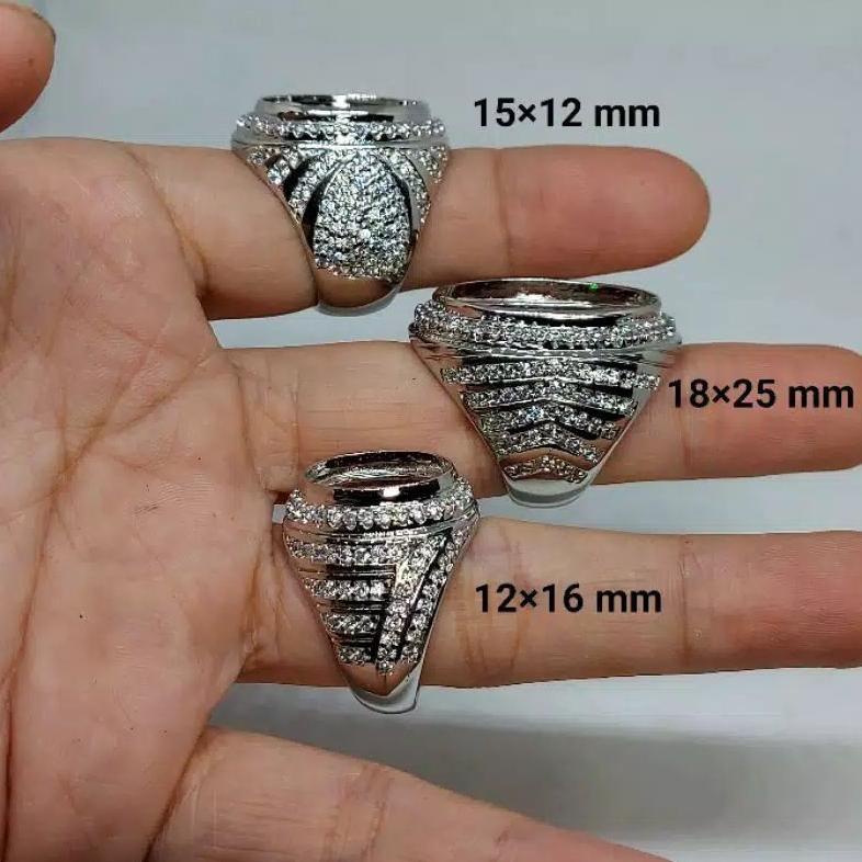 Grosir Cincin,Emban,Ring Alpaka Super Tanam Full Sirkon Mewah