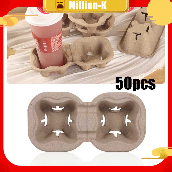 Terlaris Mank Paper 2 Cup Holder Nampan Kertas Tatakan Minuman Kertas Tray Paper
