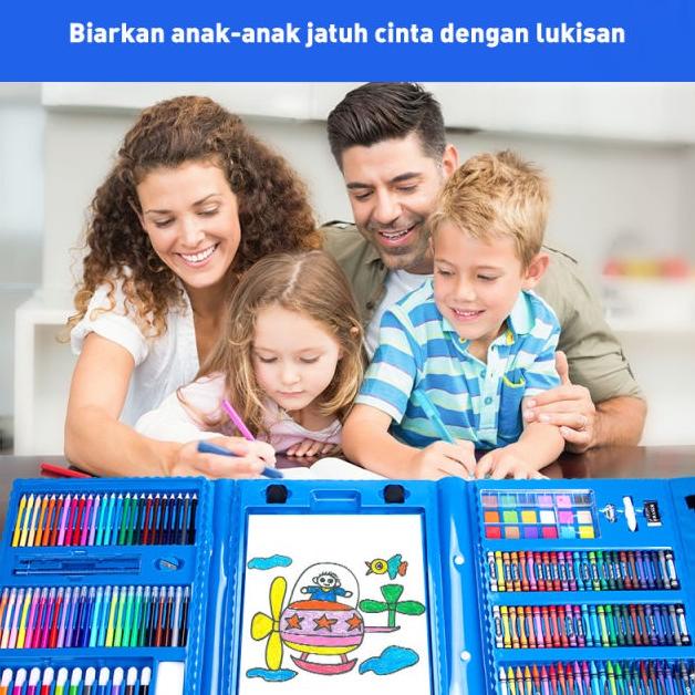 

Alat lukis set isi 208 pcs Murah/Perlengkapan Melukis anak set /Super Mega Art Set / pensil warna set isi 208pcs8 pcs/ crayon anak lengkap original/alat menggambar anak isi 208pcs lengkap MURAH