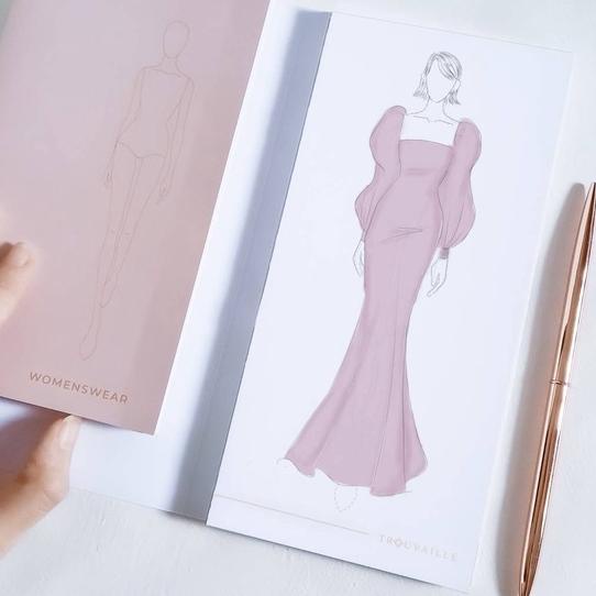 

Buku Sketsa Fashion Design / Marker Pad / Sketchbook Fashion Design