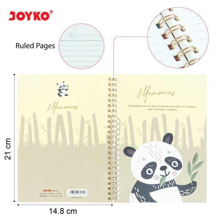 

Buku Tulis Catatan Bergaris Ruled Notebook Joyko Nb-707~711 A5