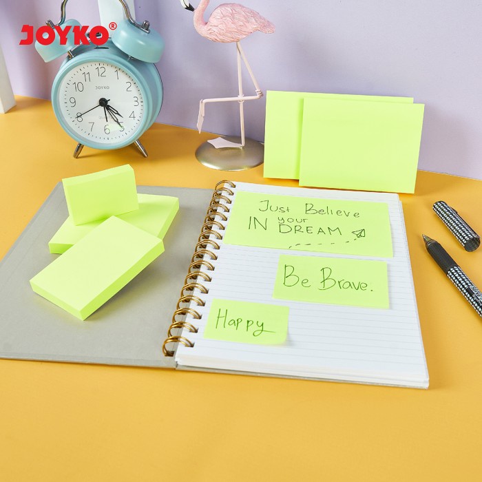

Memo Stick Kertas Memo Tempel Sticky Note Joyko Bright Color