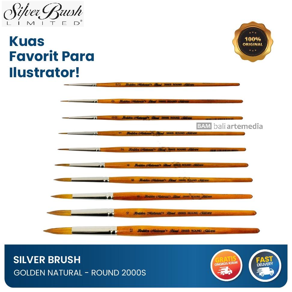 

Kuas Melukis Alat Menggambar Silver Brush Golden Natural Round 2000S Terlaris Termurah By Bali Artemedia