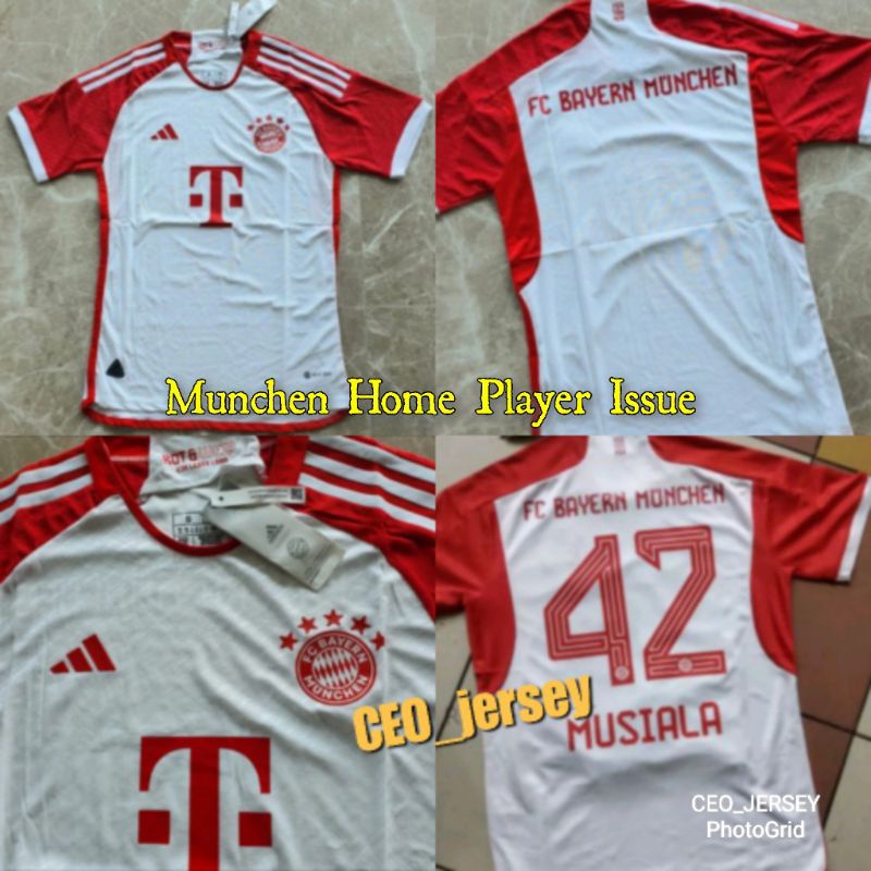 Jersey Baju Bola Player Issue Bayern Munchen Home Terbaru 2023/2024 Grade Ori Official