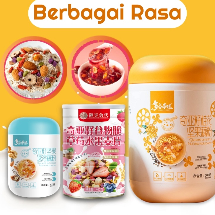 

[KODE PRODUK LCZBV6681] Oufen Lotus Root Powder Bubuk Akar Teratai Makanan DIET Healthy FOOD