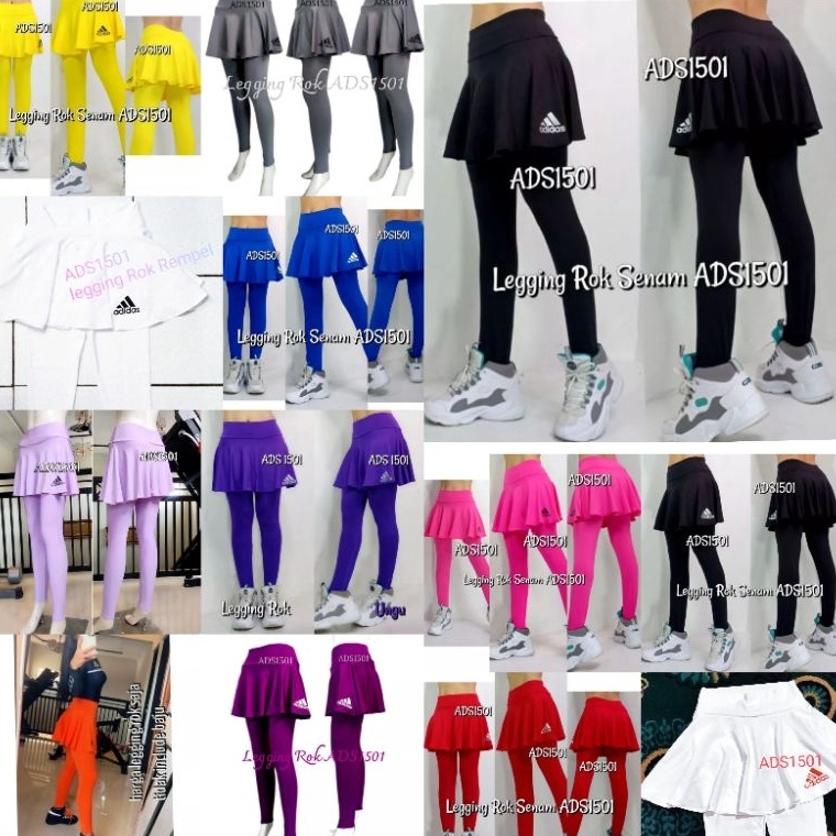 9.9 SALE Legging Rok Senam Aerobik Rempel ADS1501 Aerobic Gym Zumba Gowes Sepedaan Bike Dance