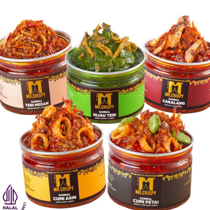 

Terlaku.★➱ 6FLOC Sambal Cumi Asin/Pete/Bajak Ebi/Teri Medan Sambel Mr.Crispy 049 Buruan Beli