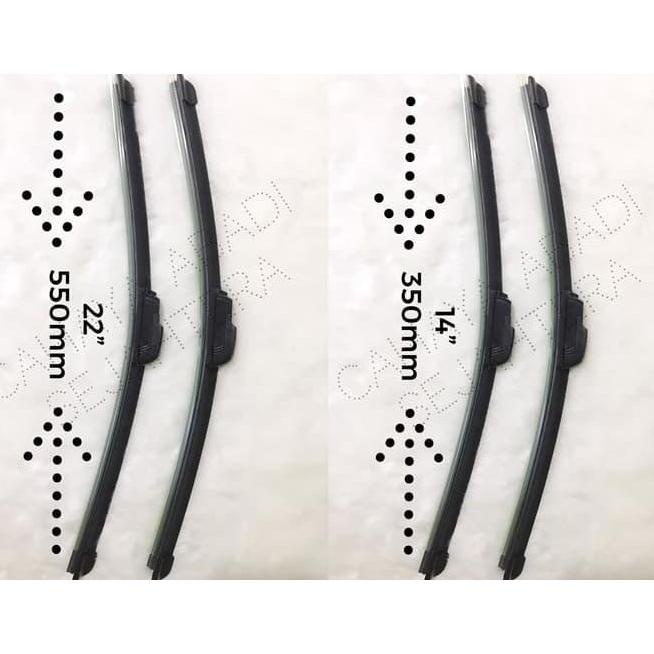 wiper frameless Toyota Avanza 2004-2007 uk. 22"-14"