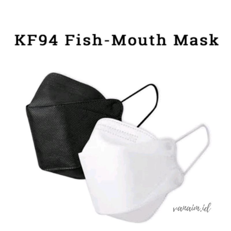 𝐕𝐎 - KF94 Masker 10 Pcs | Masker Korea 4PLY Masker EVO 4D Premium | Masker Mulut