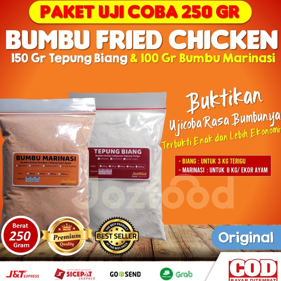 

[KODE PRODUK JGWD96895] Tepung Biang fried chicken bumbu inti chicken Geprek tepung ala KFC