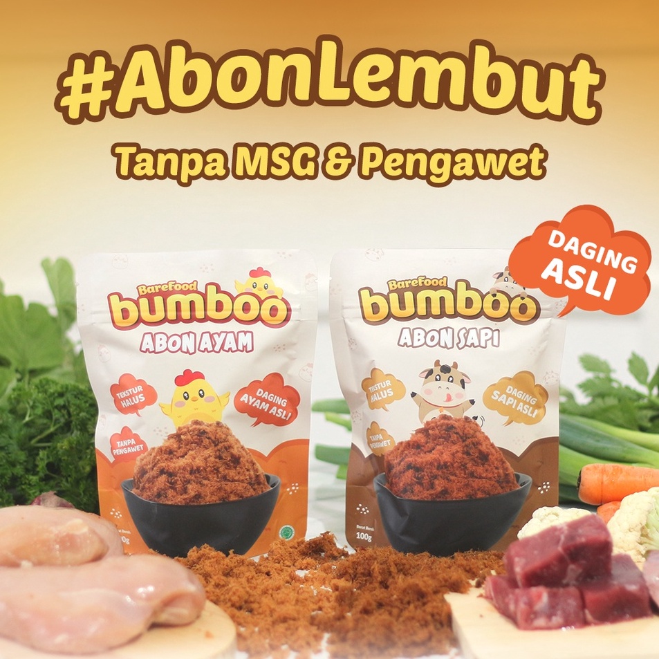 

[KODE PRODUK DSWLV6969] BUMBOO Abon Asli - Tekstur Lembut MPASI Si Kecil - Sumber Protein - Tanpa MSG - Tanpa Pengawet