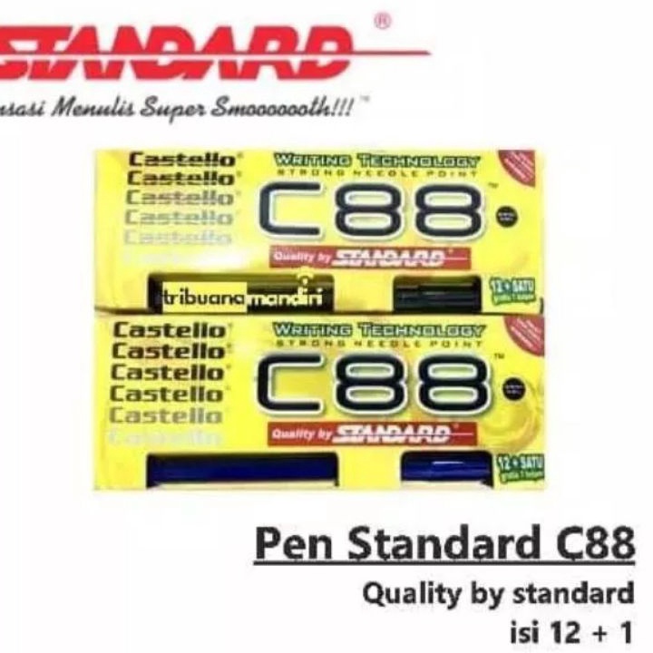 

[KODE PRODUK EK7ZC6955] Pulpen Standard Castello C88 ( 1pak/12pcs )