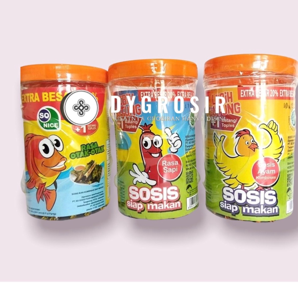 

[KODE PRODUK WNRET3388] SOSIS SO NICE SIAP MAKAN RASA AYAM / SOSIS SO NICE SIAP MAKAN RASA SAPI / SOSIS IKAN SO NICE SIAP MAKAN RASA OTAK-OTAK KEMASAN TOPLES MURAH