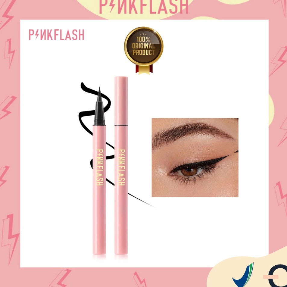 Produk [ORI READY] PINKFLASH OhMyLine Eyeliner Warna Hitam Anti Air WATERPROOF Tahan Lama | PINKFLAS