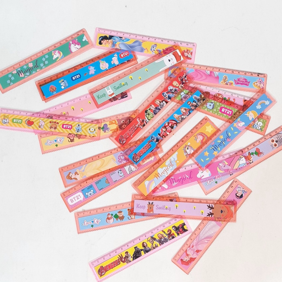 

[KODE PRODUK S0IEB3645] SOS Penggaris XD Fancy 15cm Biasa (12pc)/Garisan/Mistar/Ruler