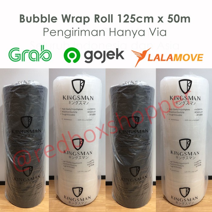 

Terlaris Bubble Wrap Roll 125Cm X 50M Kualitas Baikk