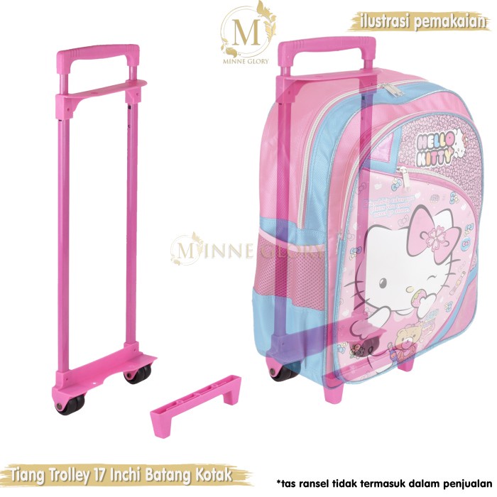 Terlaris Tiang Trolley Gagang Dua Untuk Tas Atau Koper