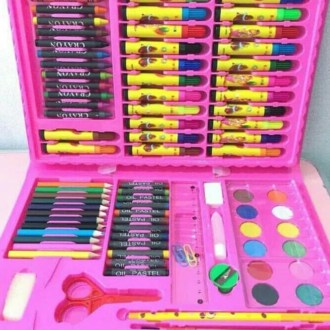 

Trending Crayon Anak Set 86Pcs / Krayon Mewarnai Anak 86Pcs / Pensil Warna Set 86Pcs