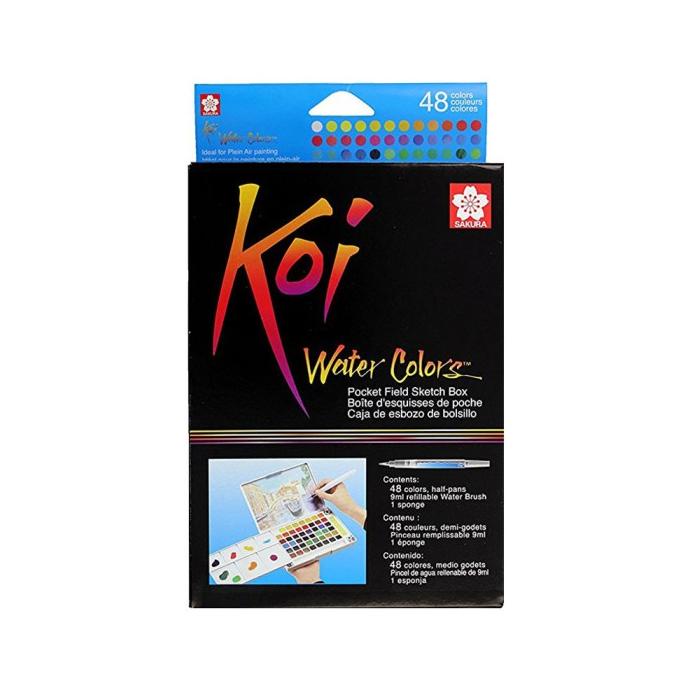 

SAKURA Koi Watercolor 48 Pocket Field Sketch Box