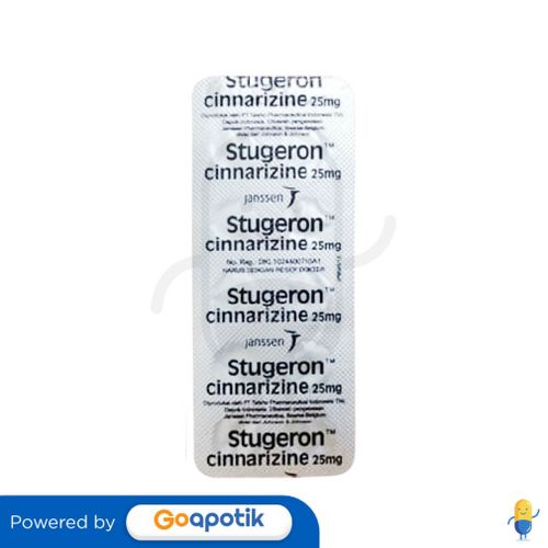 STUGERON 25 MG STRIP 10 TABLET