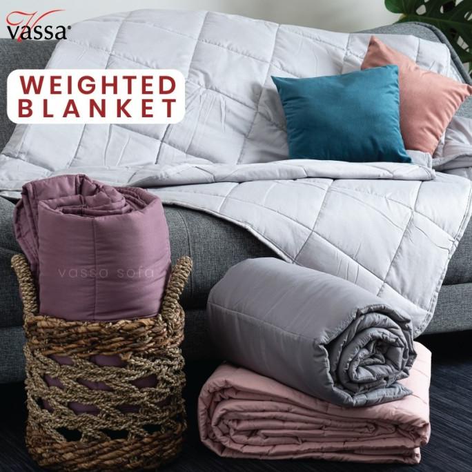 bed cover tipis / selimut tebal / weighted blanket