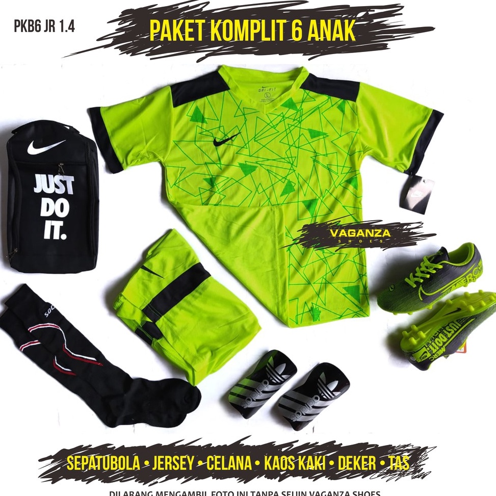Stok banyak PAKET SEPATU BOLA ANAK KECIL FULL SET 6 G6W