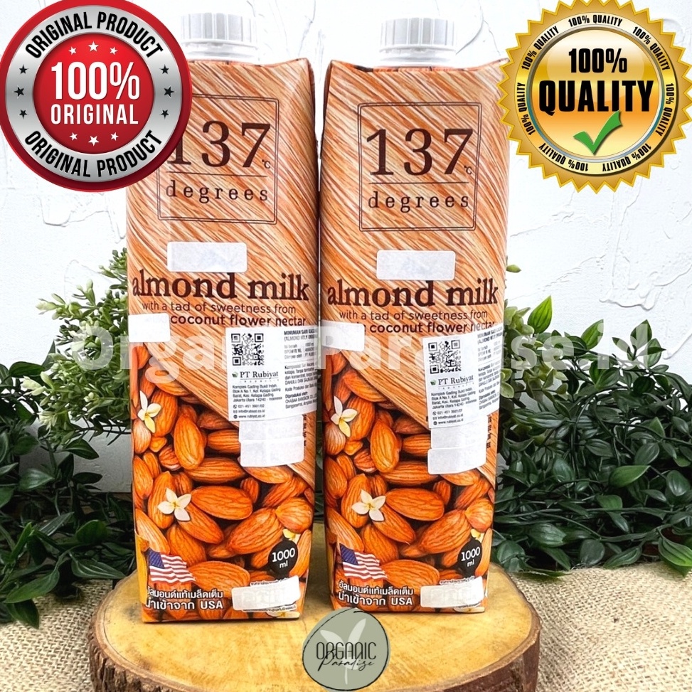 

[KODE PRODUK 00ZQD9946] 137 Degrees Almond Milk Original 1 Liter / Susu Almond 137 Original 1 Liter